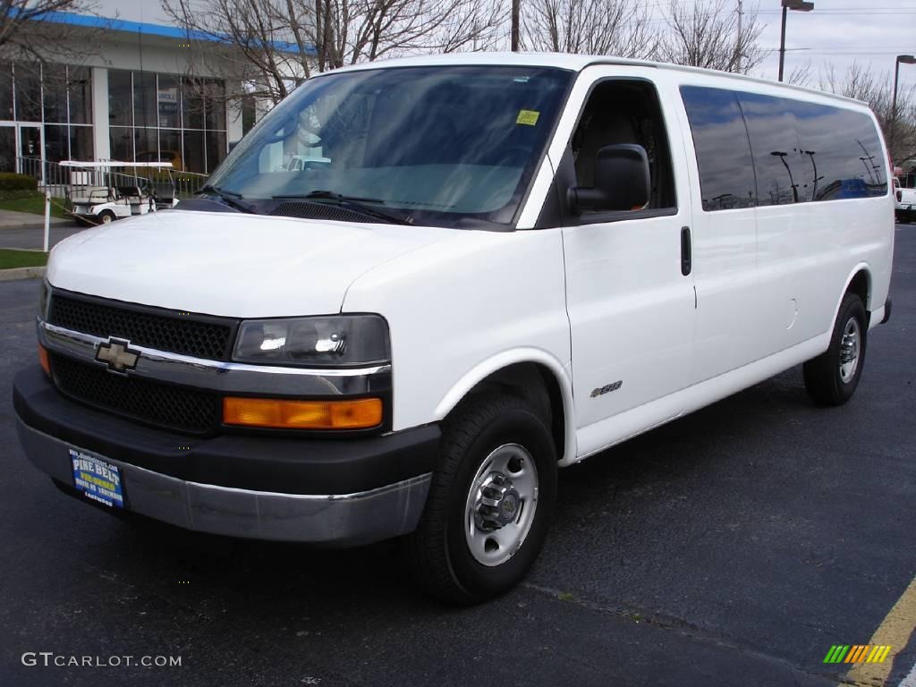 2005 Summit White Chevrolet Express 3500 15 Passenger Van