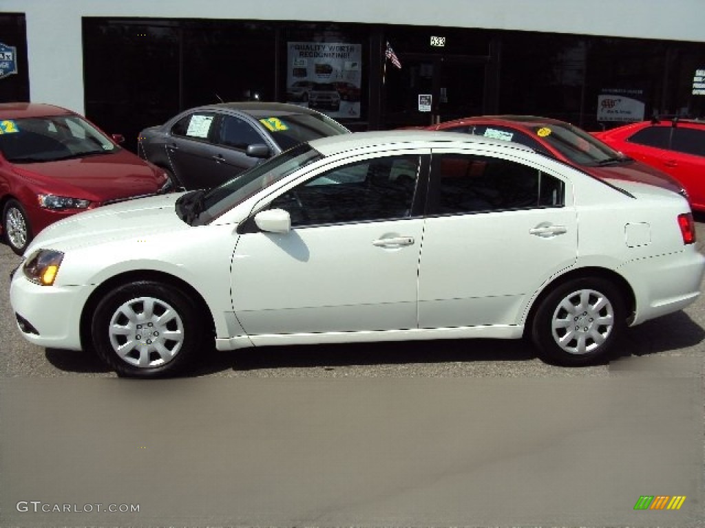 2011 Galant ES - White Pearl / Medium Gray photo #2