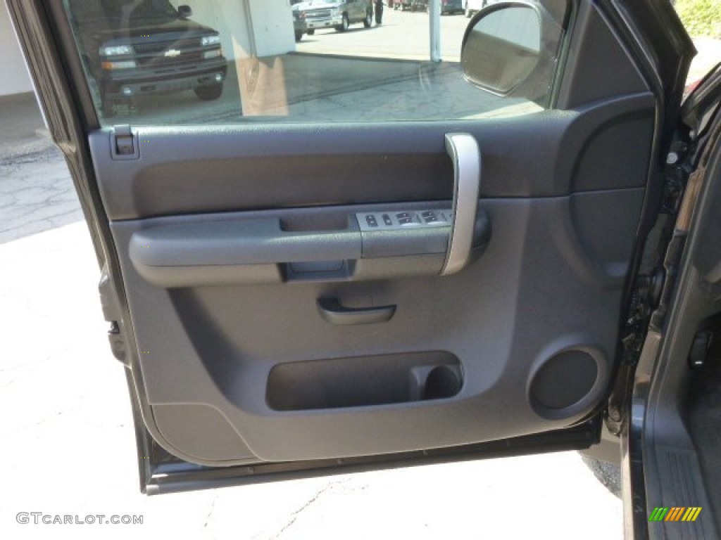 2009 Sierra 1500 SLE Extended Cab 4x4 - Carbon Black Metallic / Ebony photo #14