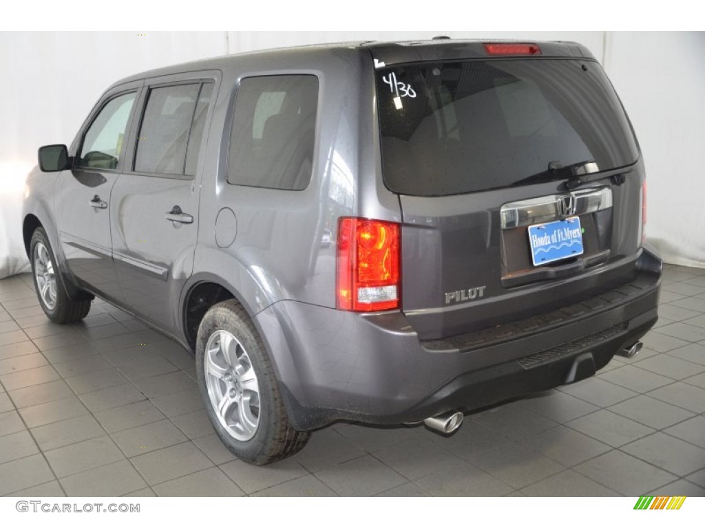 2014 Pilot EX-L - Modern Steel Metallic / Gray photo #5