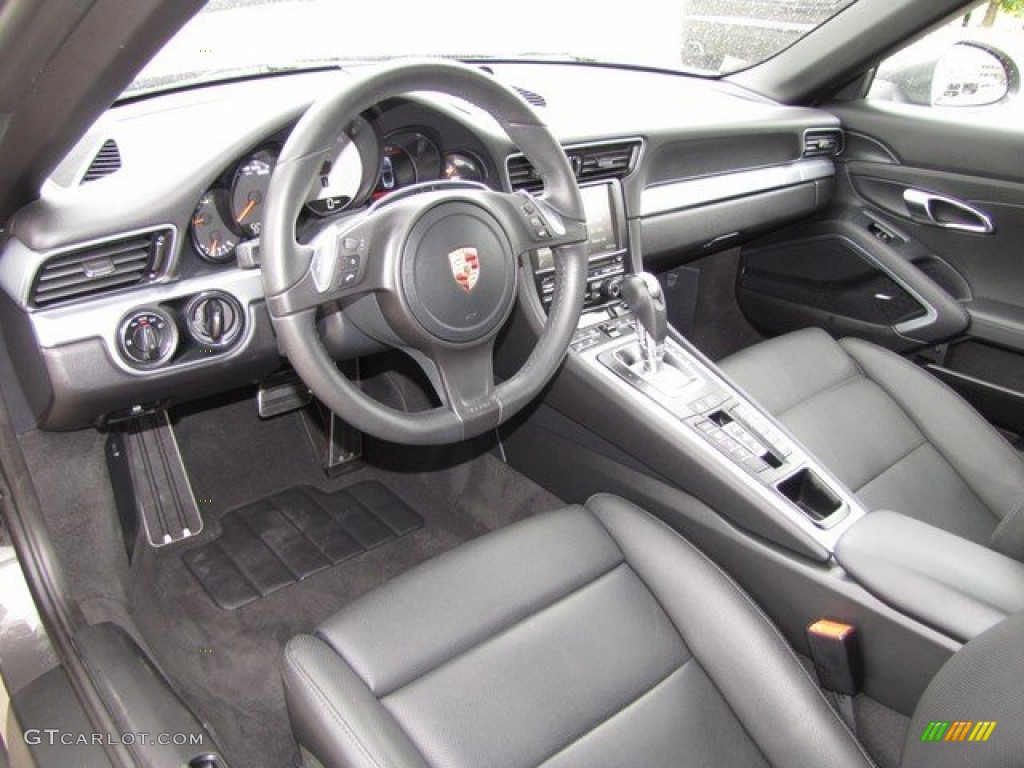 Black Interior 2013 Porsche 911 Carrera S Cabriolet Photo #93469231