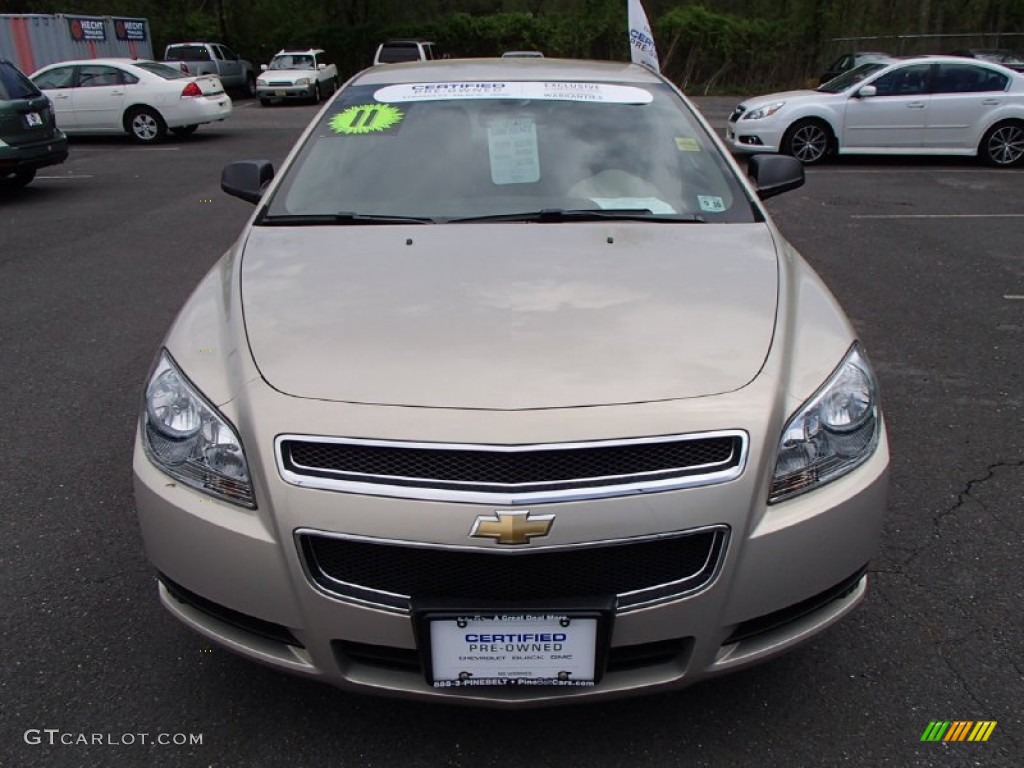 2011 Malibu LS - Gold Mist Metallic / Cocoa/Cashmere photo #2