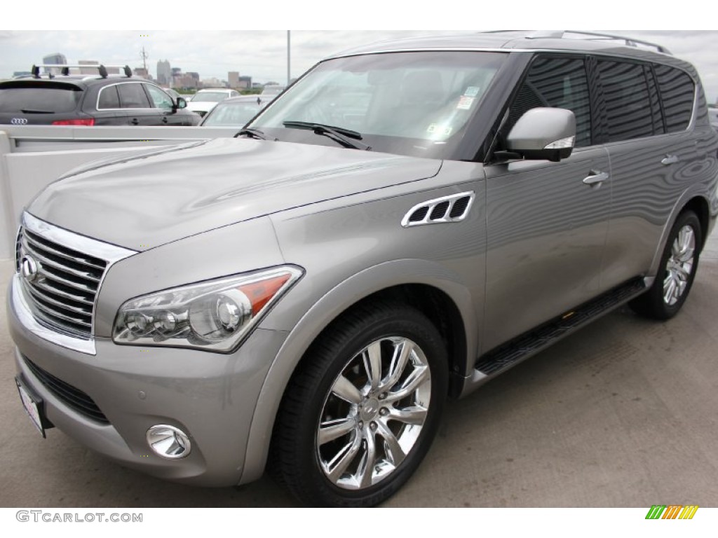 2011 QX 56 - Liquid Platinum / Graphite photo #3