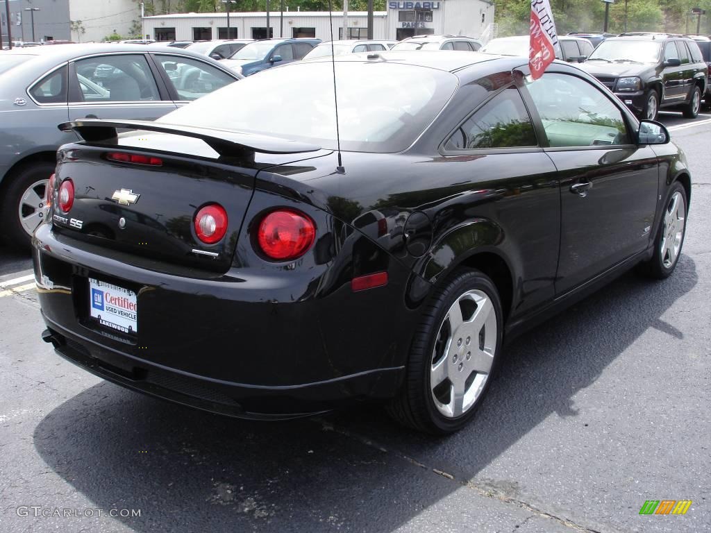 2007 Cobalt SS Supercharged Coupe - Black / Ebony/Red photo #4