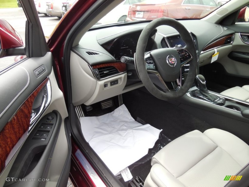 Light Platinum/Jet Black Interior 2014 Cadillac ATS 2.0L Turbo AWD Photo #93473035