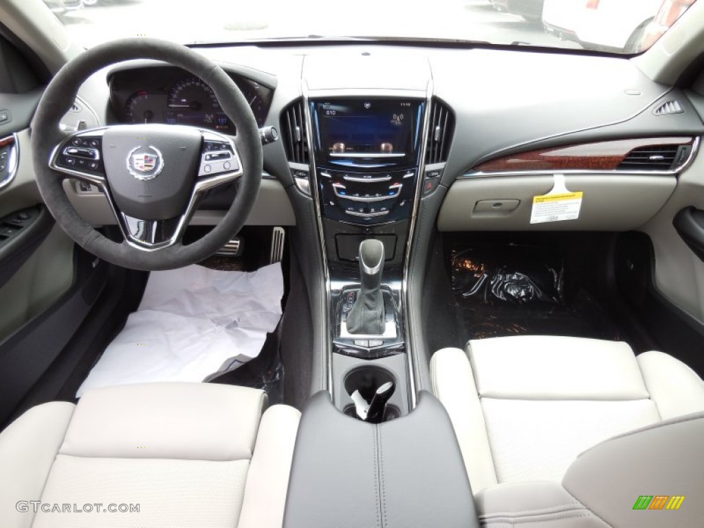 2014 Cadillac ATS 2.0L Turbo AWD Light Platinum/Jet Black Dashboard Photo #93473095