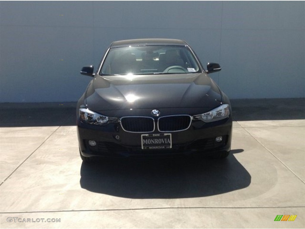 2014 3 Series 328i Sedan - Jet Black / Venetian Beige photo #3