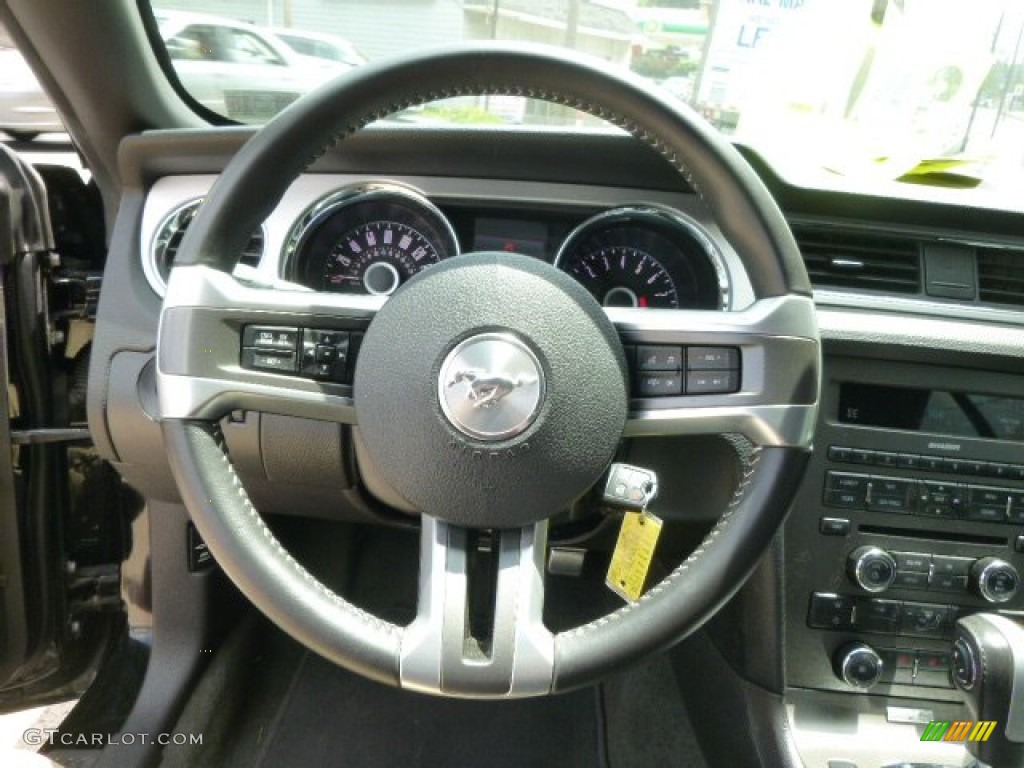 2014 Mustang V6 Convertible - Black / Charcoal Black photo #18