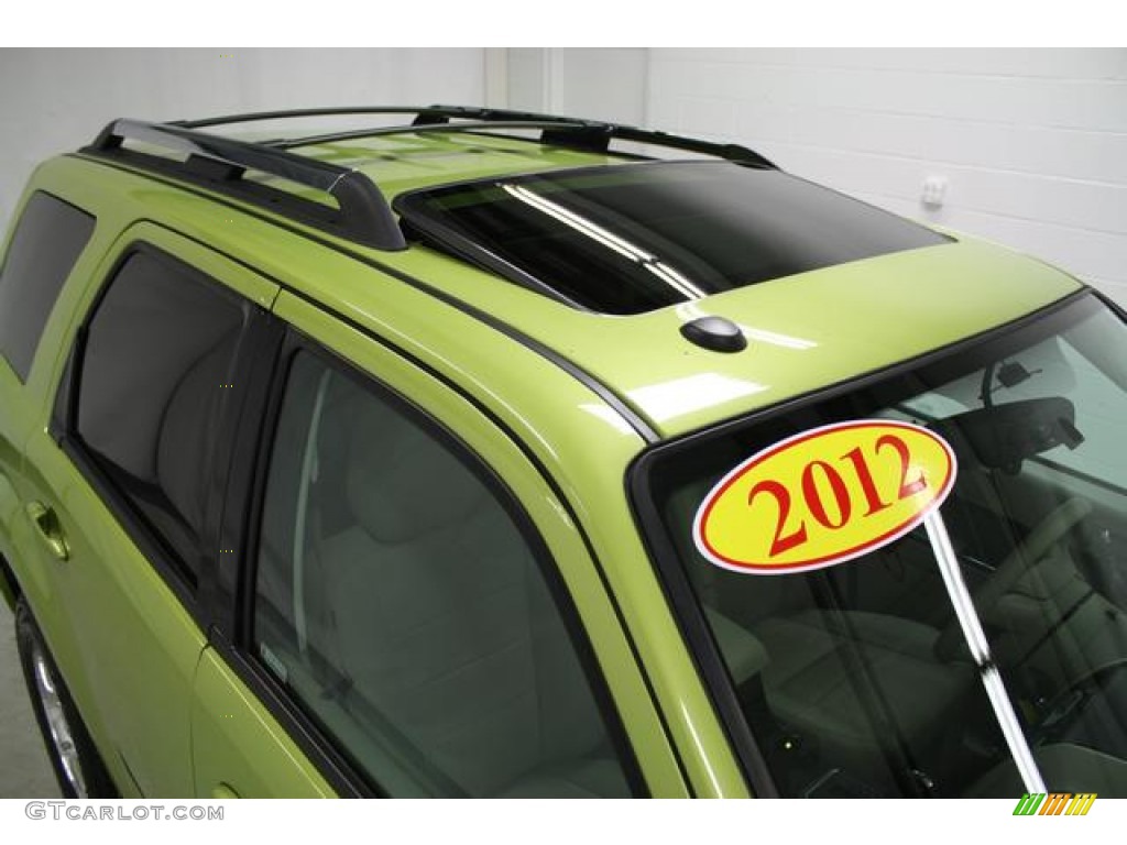 2012 Escape Hybrid Limited - Lime Squeeze Metallic / Stone photo #7