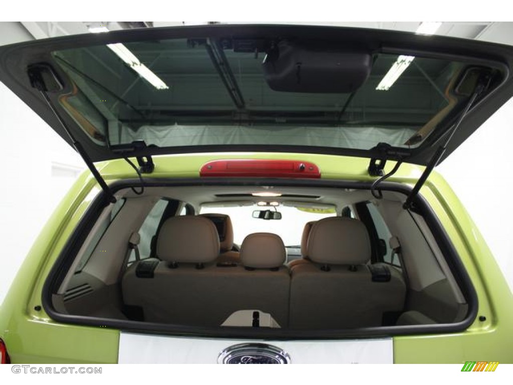 2012 Escape Hybrid Limited - Lime Squeeze Metallic / Stone photo #20