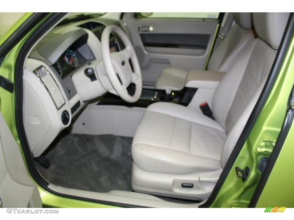 2012 Escape Hybrid Limited - Lime Squeeze Metallic / Stone photo #33