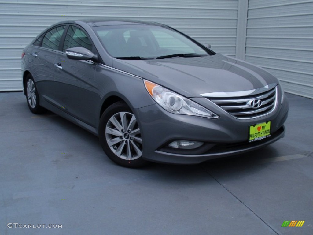 2014 Sonata Limited - Harbor Gray Metallic / Gray photo #1