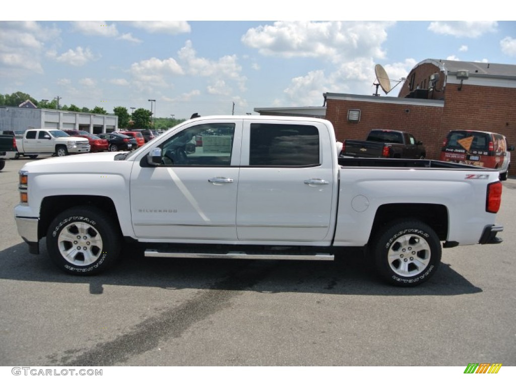 2014 Silverado 1500 LTZ Crew Cab 4x4 - Summit White / Jet Black/Dark Ash photo #3