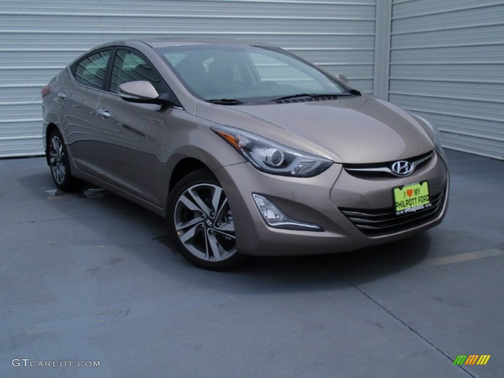 2014 Elantra Limited Sedan - Bronze / Black photo #2