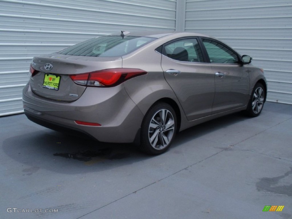 2014 Elantra Limited Sedan - Bronze / Black photo #4