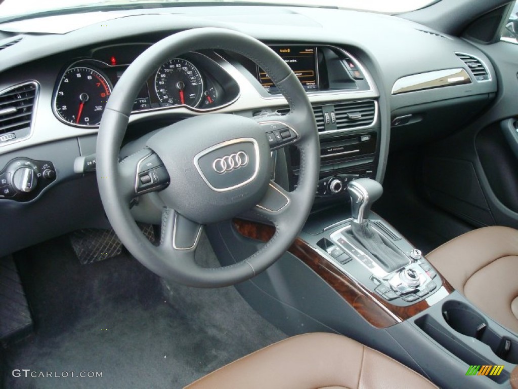 Chestnut Brown/Black Interior 2014 Audi A4 2.0T quattro Sedan Photo  #93480154 | GTCarLot.com