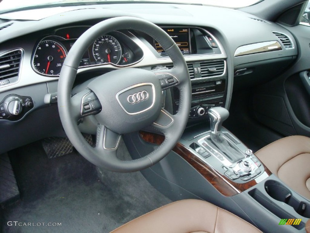 Chestnut Brown/Black Interior 2014 Audi A4 2.0T quattro Sedan Photo #93480154