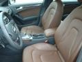 Chestnut Brown/Black Front Seat Photo for 2014 Audi A4 #93480157