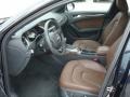 Chestnut Brown/Black Front Seat Photo for 2014 Audi A4 #93480160