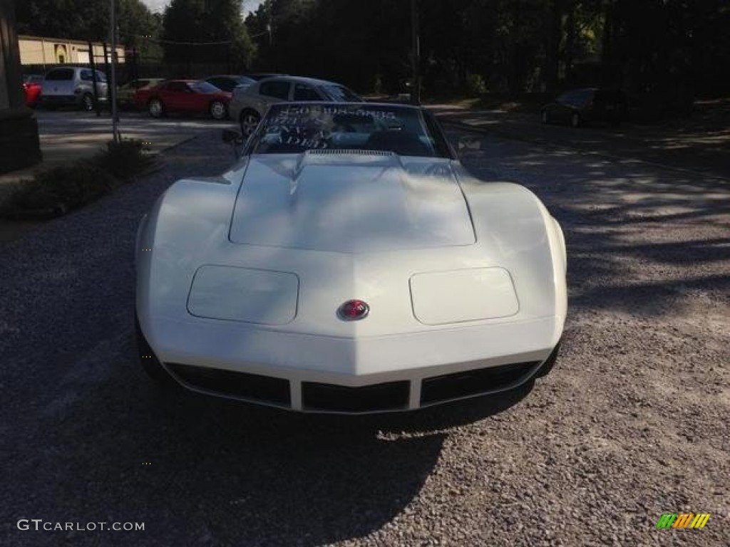 1973 Corvette Convertible - Classic White / Dark Red photo #9