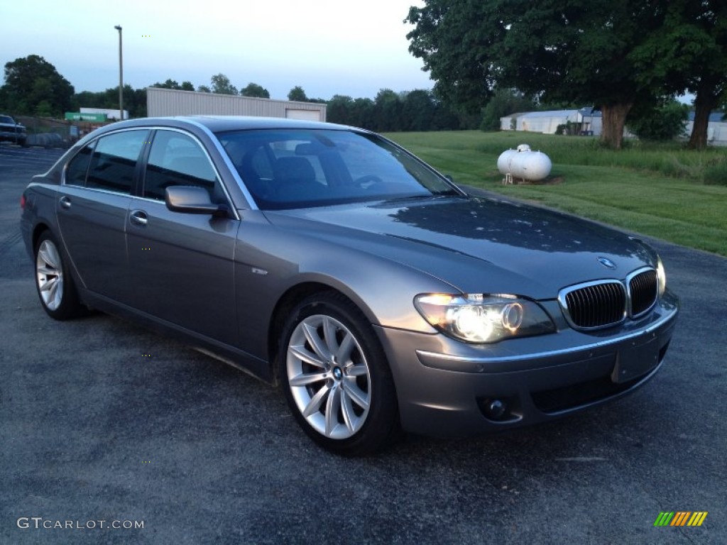 2008 7 Series 750Li Sedan - Sterling Grey Metallic / Black photo #4