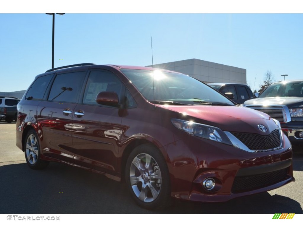 2013 Sienna SE - Salsa Red Pearl / Dark Charcoal photo #1