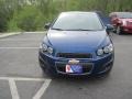2014 Blue Topaz Metallic Chevrolet Sonic LS Hatchback  photo #2