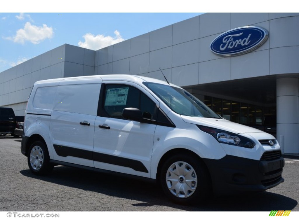 Frozen White Ford Transit Connect