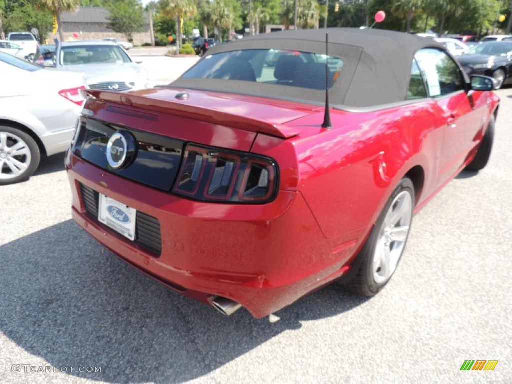 2014 Mustang GT Convertible - Ruby Red / Charcoal Black photo #11