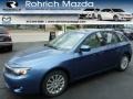 Newport Blue Pearl 2010 Subaru Impreza 2.5i Premium Wagon