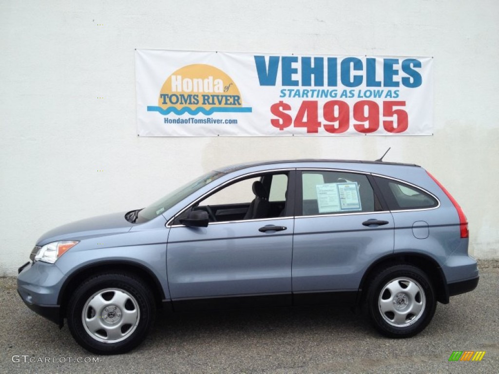 2011 CR-V LX 4WD - Glacier Blue Metallic / Gray photo #5