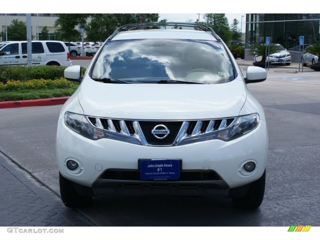 2010 Murano SL - Glacier White Pearl / Beige photo #4