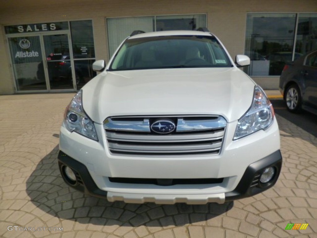 2014 Outback 3.6R Limited - Satin White Pearl / Ivory photo #2