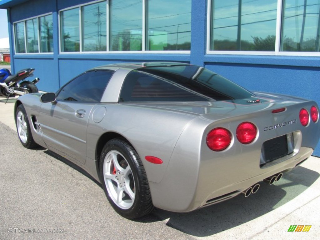 2000 Corvette Coupe - Light Pewter Metallic / Light Gray photo #3