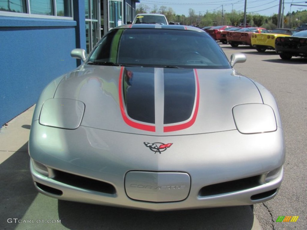 2000 Corvette Coupe - Light Pewter Metallic / Light Gray photo #7