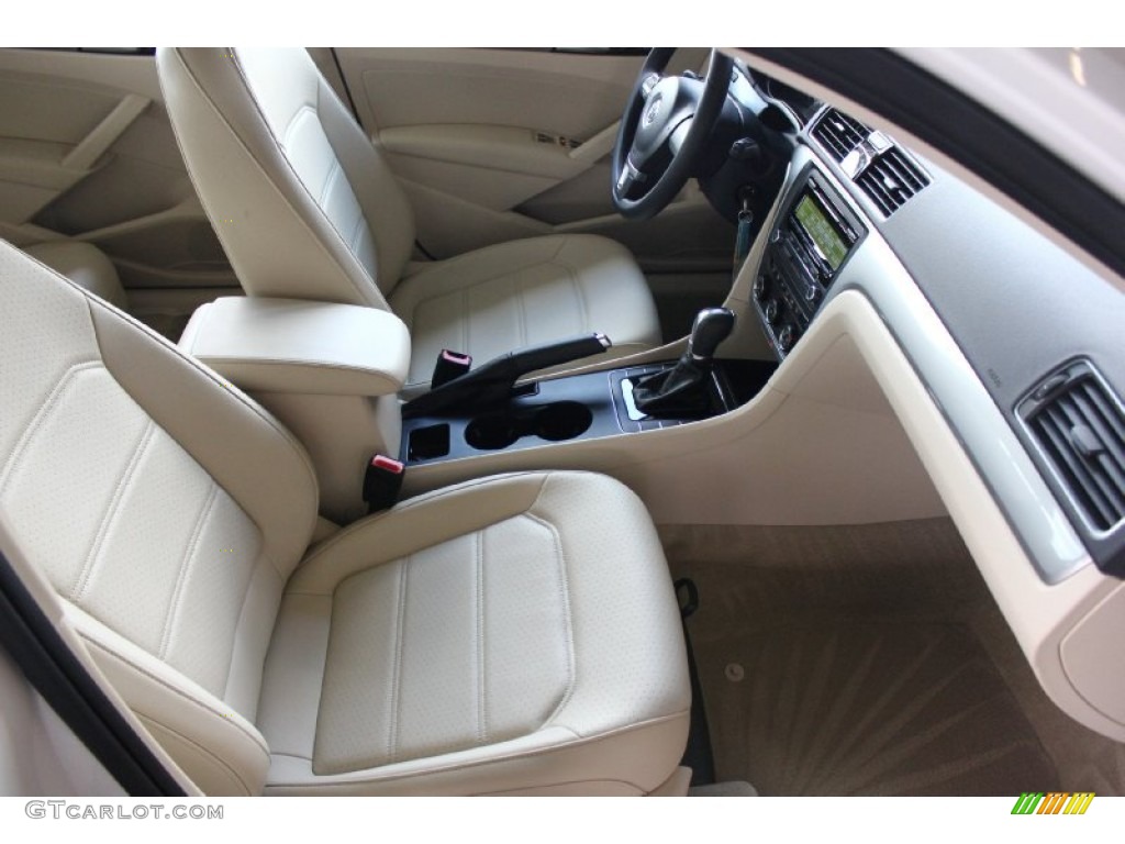 2014 Passat 1.8T Wolfsburg Edition - Candy White / Cornsilk Beige photo #38