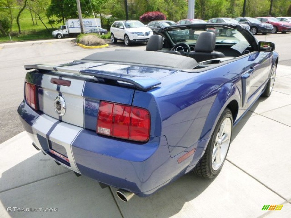 2007 Mustang GT/CS California Special Convertible - Vista Blue Metallic / Black/Dove Accent photo #5