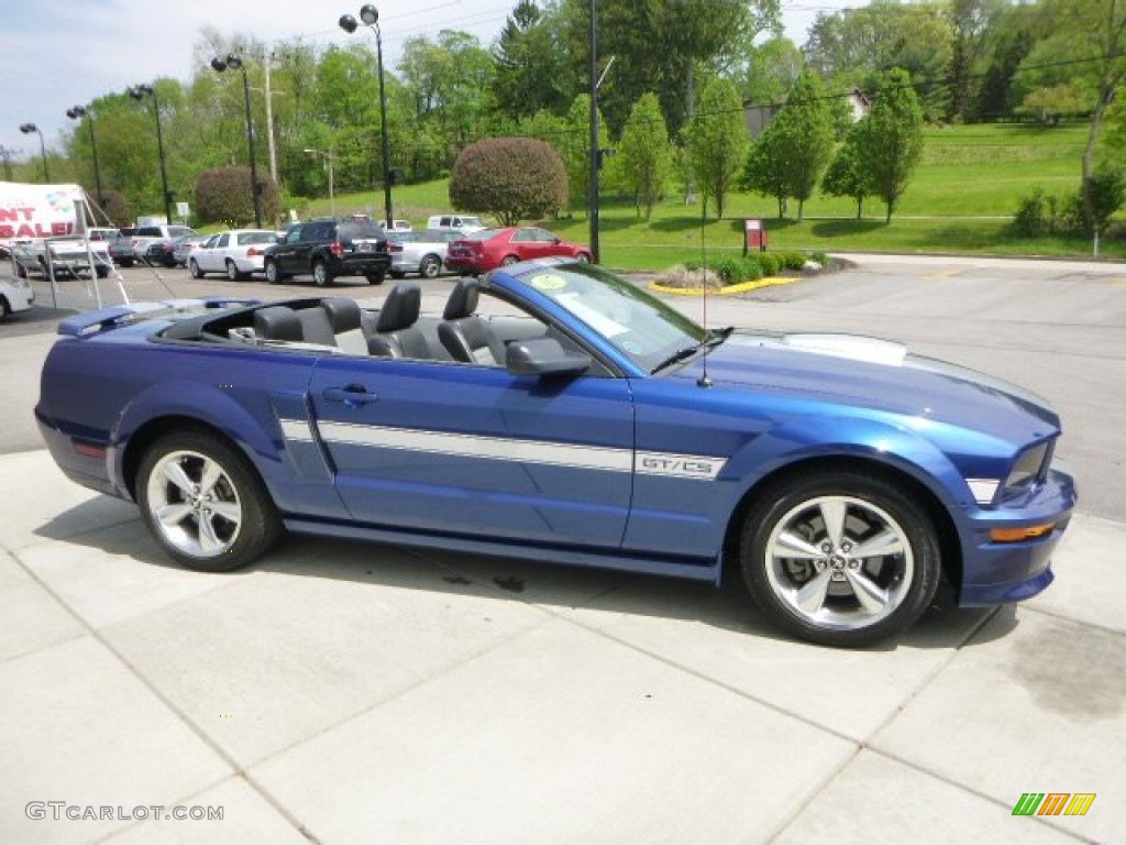 2007 Mustang GT/CS California Special Convertible - Vista Blue Metallic / Black/Dove Accent photo #6