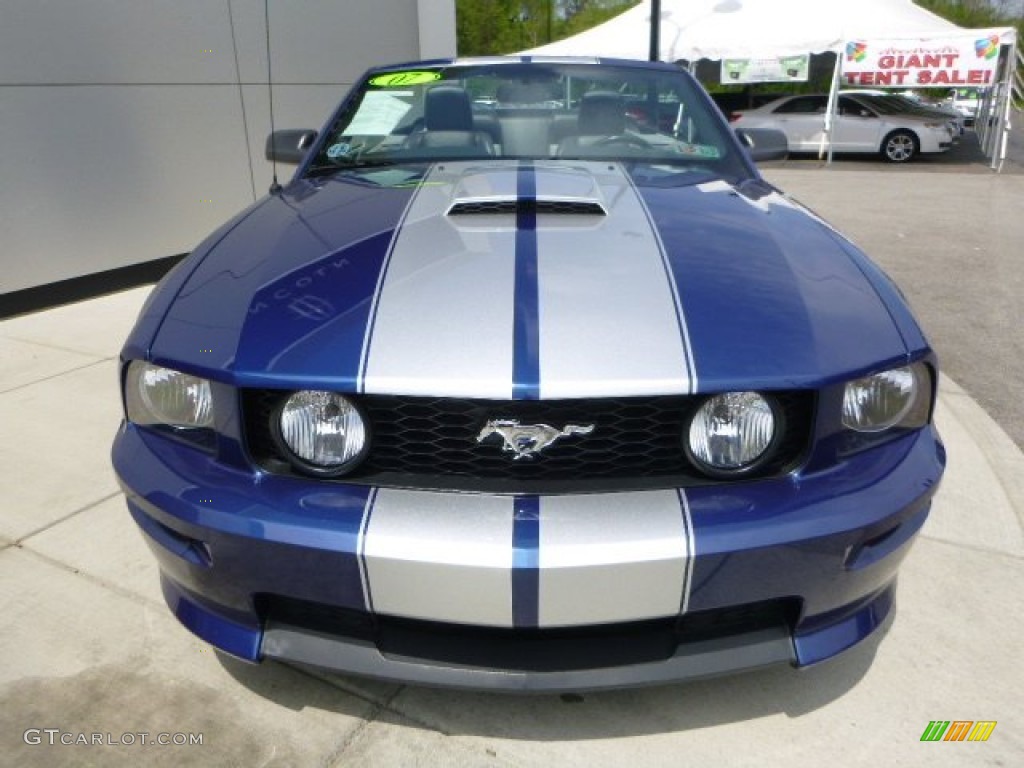 2007 Mustang GT/CS California Special Convertible - Vista Blue Metallic / Black/Dove Accent photo #8