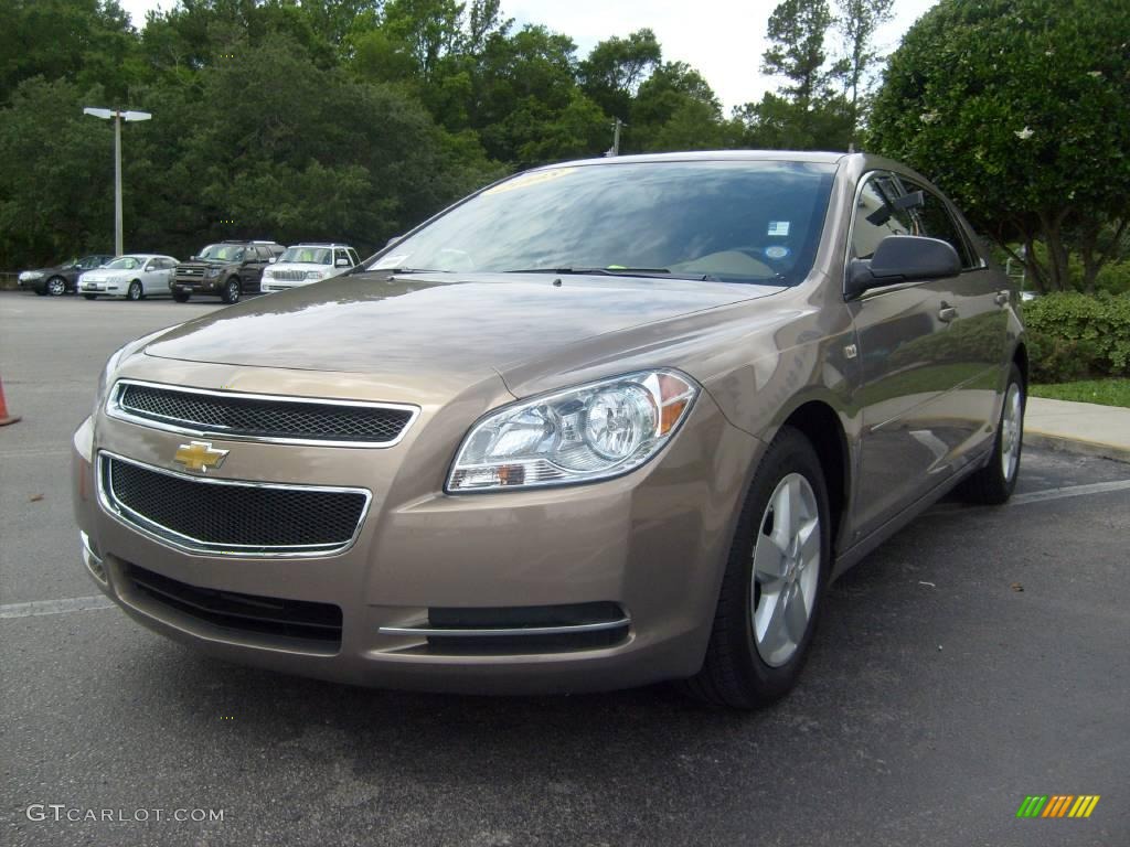 2008 Malibu LS Sedan - Amber Bronze Metallic / Cocoa/Cashmere Beige photo #7