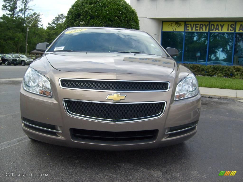 2008 Malibu LS Sedan - Amber Bronze Metallic / Cocoa/Cashmere Beige photo #8