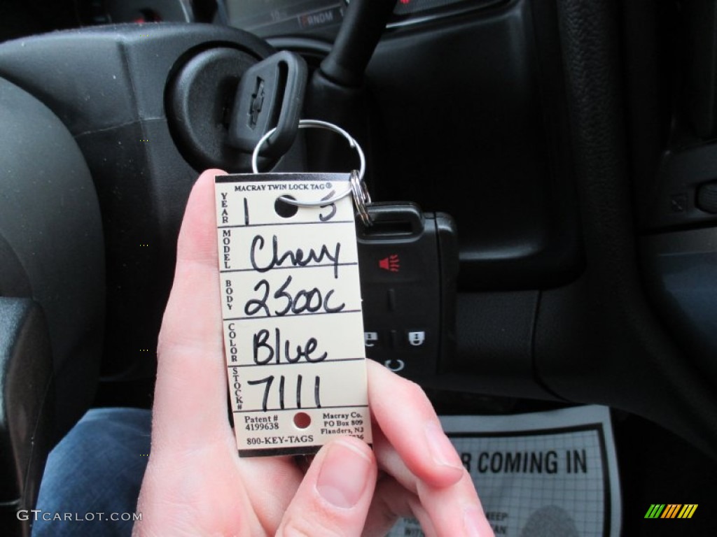 2015 Silverado 2500HD LT Crew Cab 4x4 - Blue Granite Metallic / Jet Black photo #18