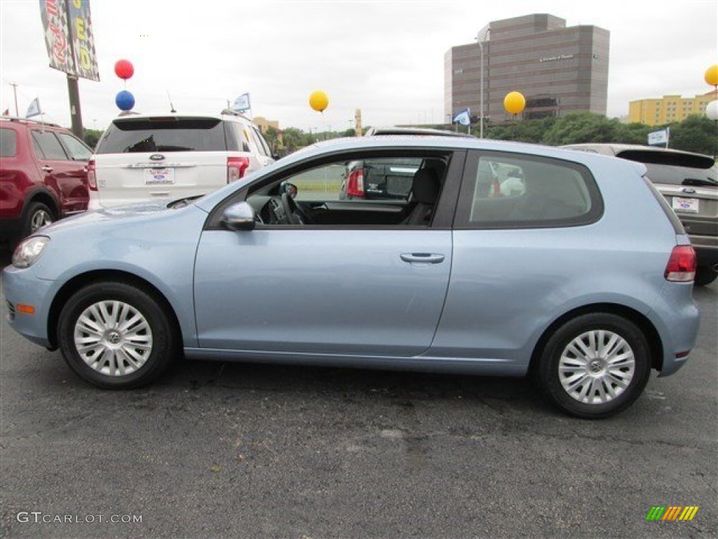 2010 Golf 2 Door - Shark Blue Metallic / Titan Black photo #3