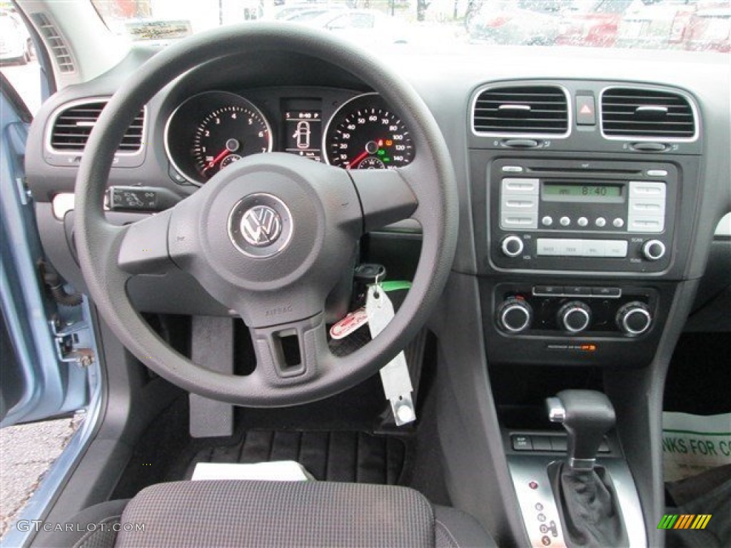 2010 Golf 2 Door - Shark Blue Metallic / Titan Black photo #10