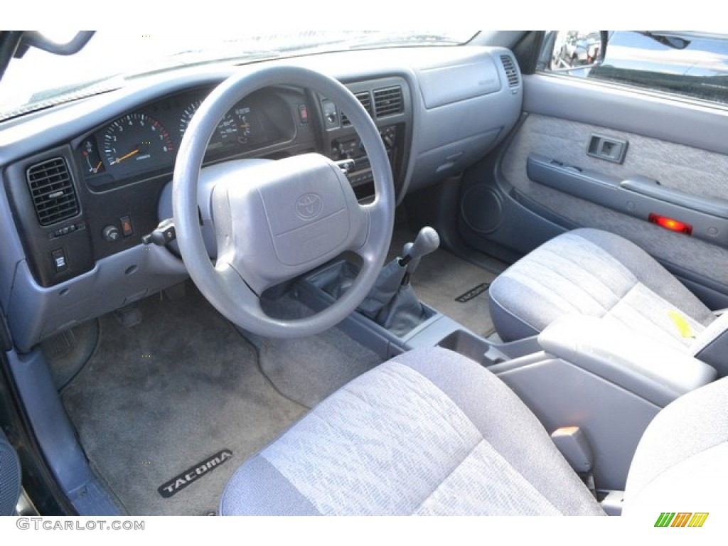 Gray Interior 1999 Toyota Tacoma V6 Extended Cab 4x4 Photo #93498005