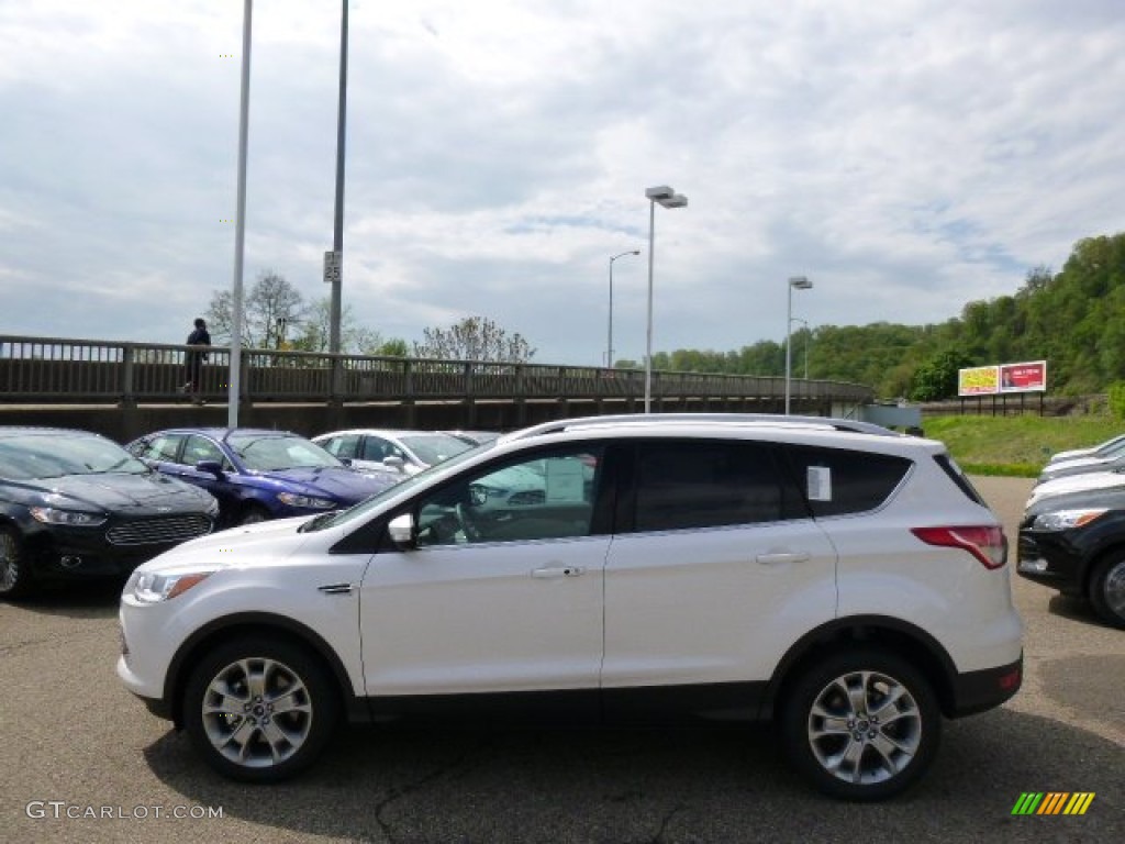 2014 Escape Titanium 1.6L EcoBoost 4WD - White Platinum / Medium Light Stone photo #5