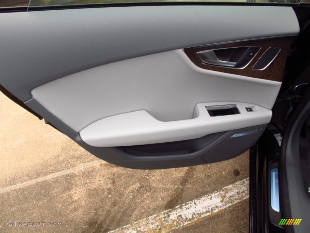 2014 Audi A7 3.0T quattro Premium Plus Titanium Gray Door Panel Photo #93500125