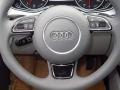 2014 Audi A7 Titanium Gray Interior Steering Wheel Photo