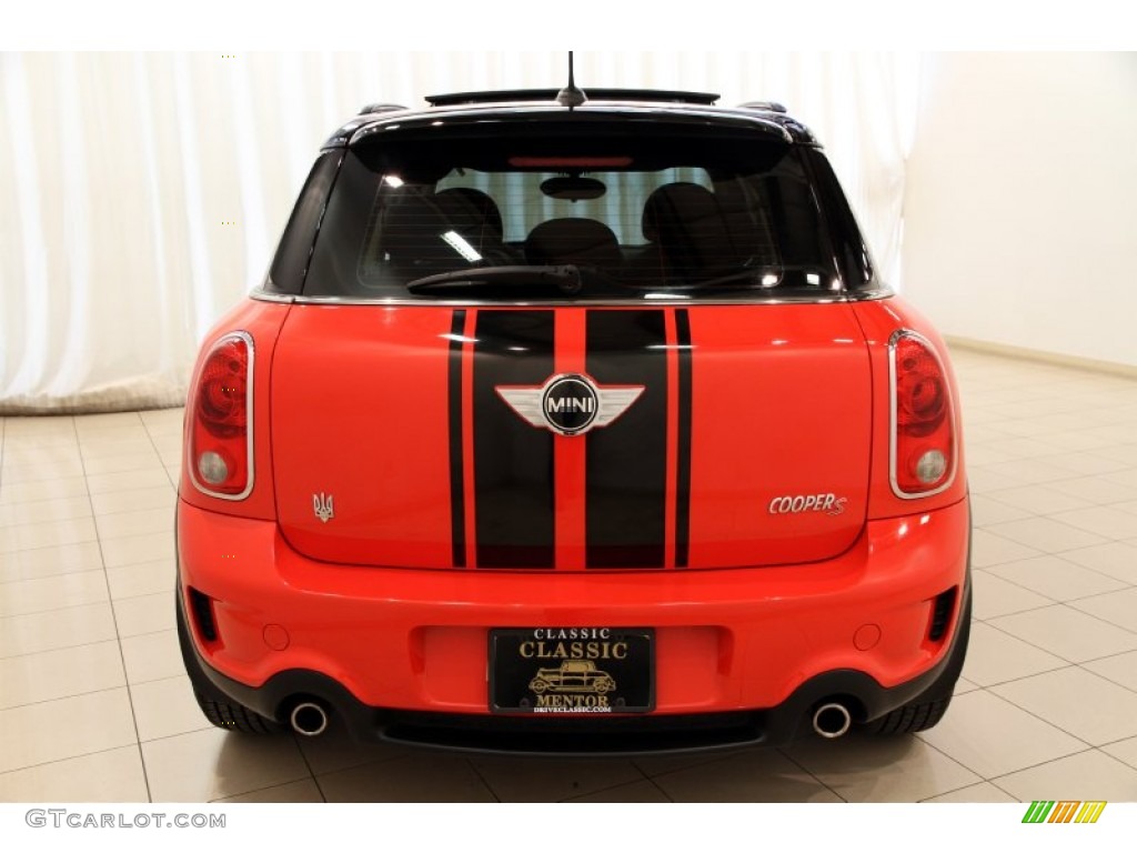 2012 Cooper S Countryman - Pure Red / Carbon Black photo #14