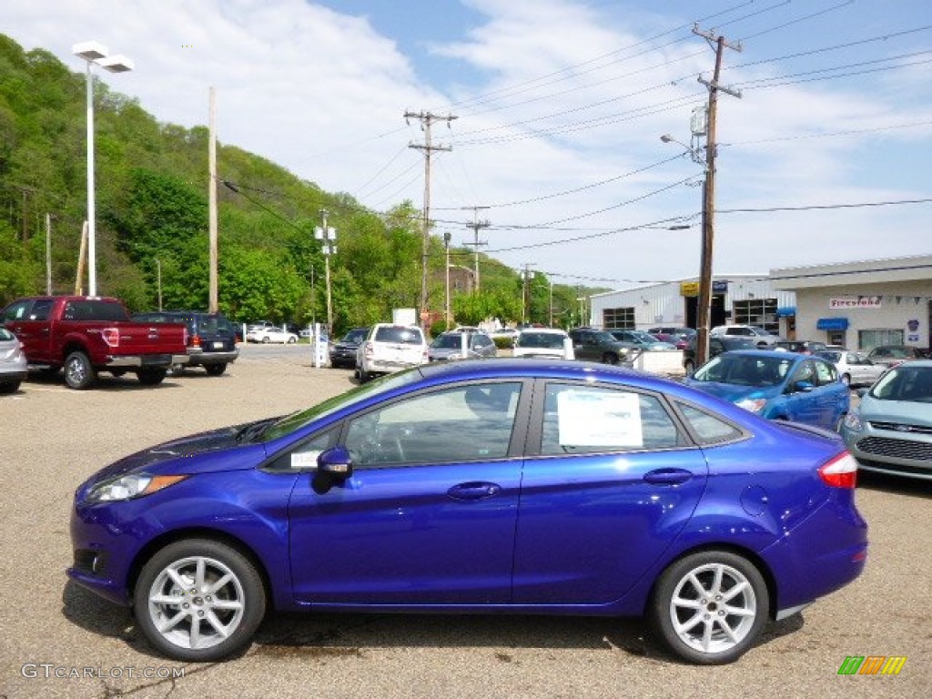 2014 Fiesta SE Sedan - Performance Blue / Charcoal Black photo #5